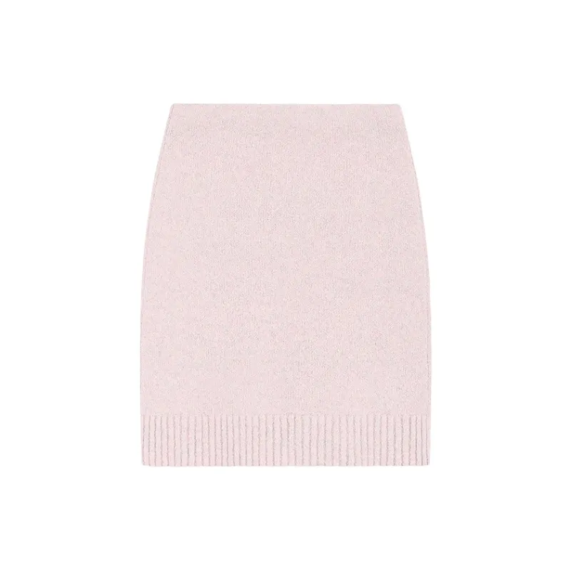 WE11DONE Knit Long Skirts Women's Light Pink-1