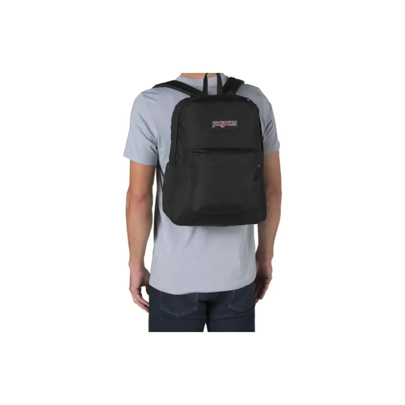JanSport Polyester Backpack Medium Size Unisex Black-4