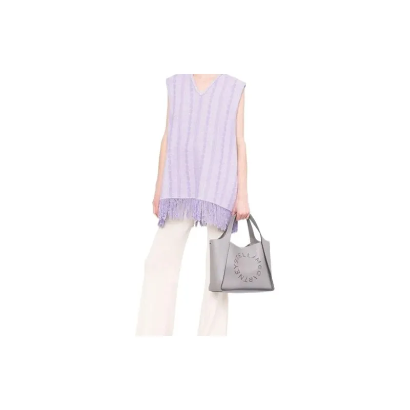 Stella McCartney Logo Perforated Shoulder Bag-5