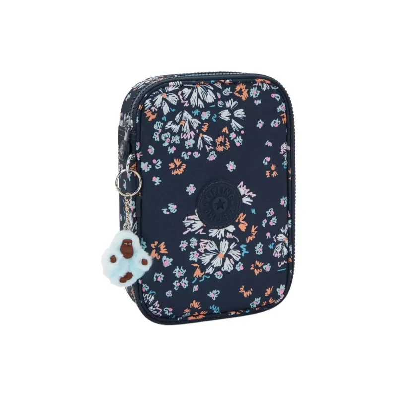 Kipling Recycled Polyester Makeup Bag Women's Blue White-1