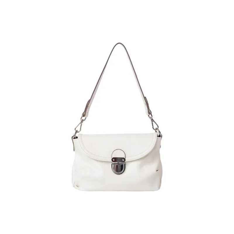 Carksky PU Portable Crossbody Bag, Shoulder Bag Women's Dusty Blue/White/Black-5