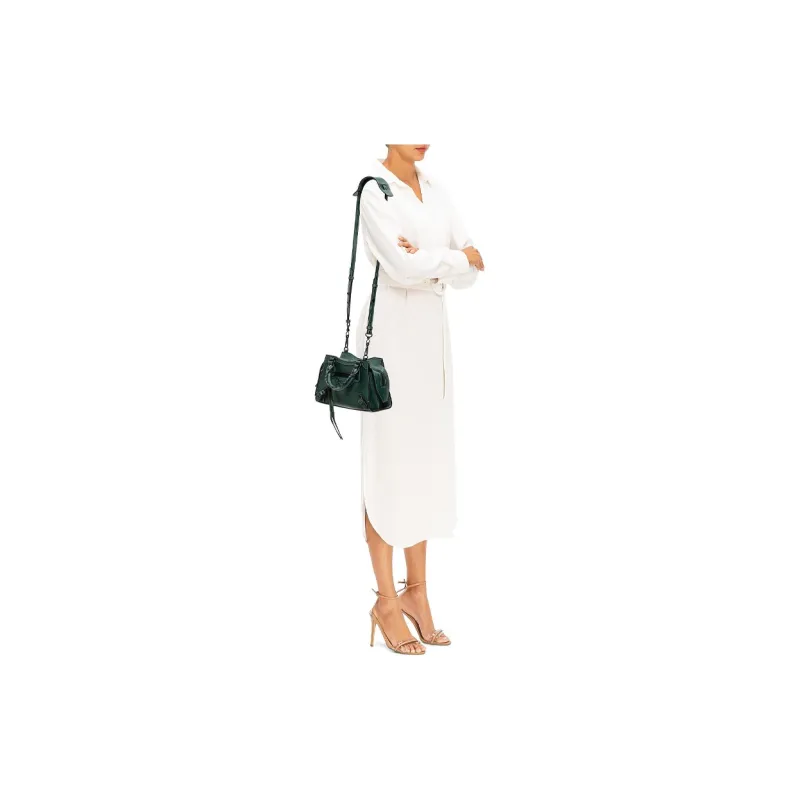 Balenciaga Neo Classic Cow Leather Handbag Regular Women's Forest Green-4