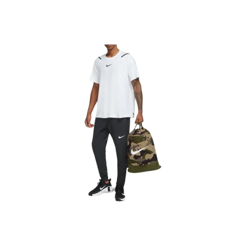 Nike Polyester Backpack Regular Unisex Khaki & Rough Green & White-3