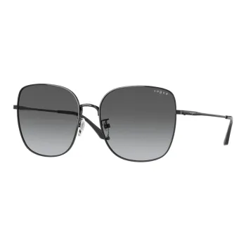 VOGUE Metal Square Sunglasses Women's Black