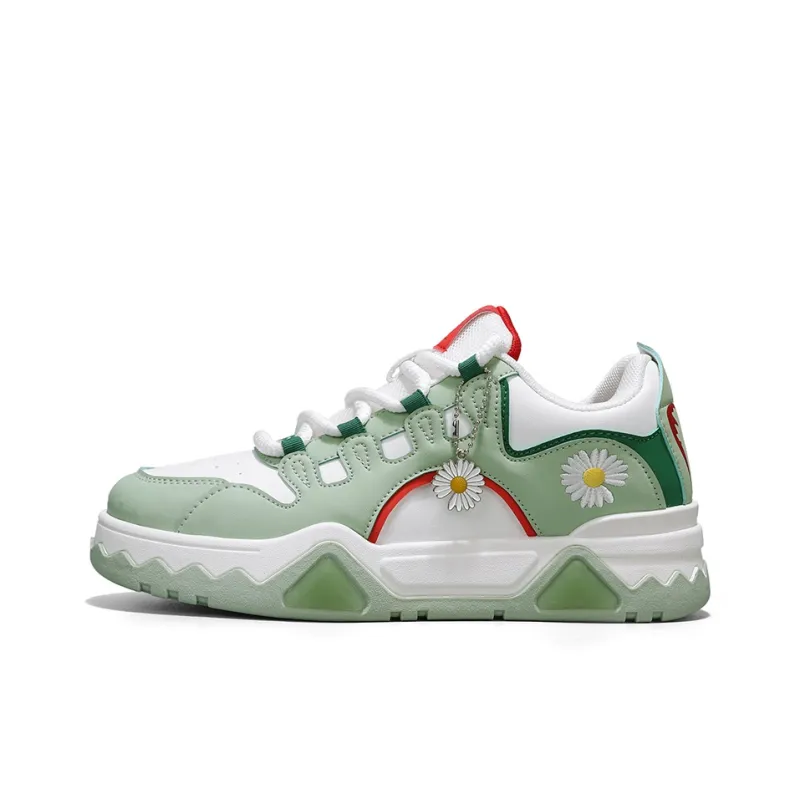 Little Daisy Small Daisy Height Increasing Wear-Resistant Breathable Slip-Resistant Low-Top Skateboard Shoes Men's-0