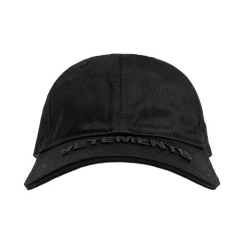 Vetements Logo Embroidered Curved Brim Cap