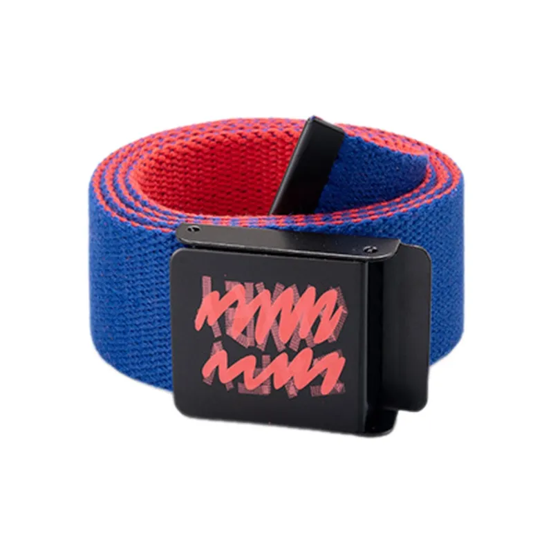 Mulinsen Two Tone Canvas Original Design Woven Unconventional Jeans With Instagram Trendy Style Belt Unisex-4