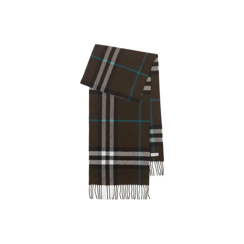 Burberry Vintage Checked Fringed Scarf-0