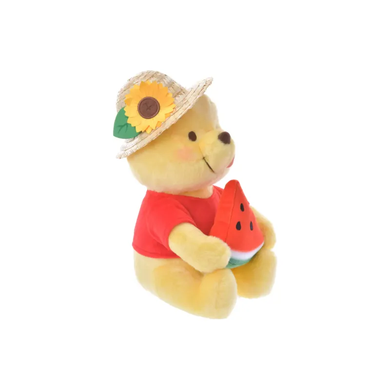 Disney Tokyo Disney Winnie The Pooh Filling Straw Hat Dolls Plush Doll 26cm Height-3