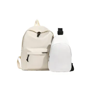 GOX Nylon Backpack Regular Unisex Ecru/Black/Yellow/Orange/Green/Blue/Pink/Violet