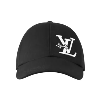 LOUIS VUITTON Cotton Baseball Caps Men's Black/Blue/Gray