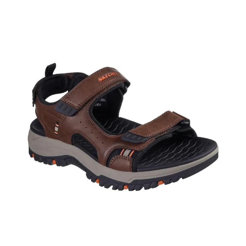 Skechers Relaxed Fit Beach Sandals Men's Brown-3