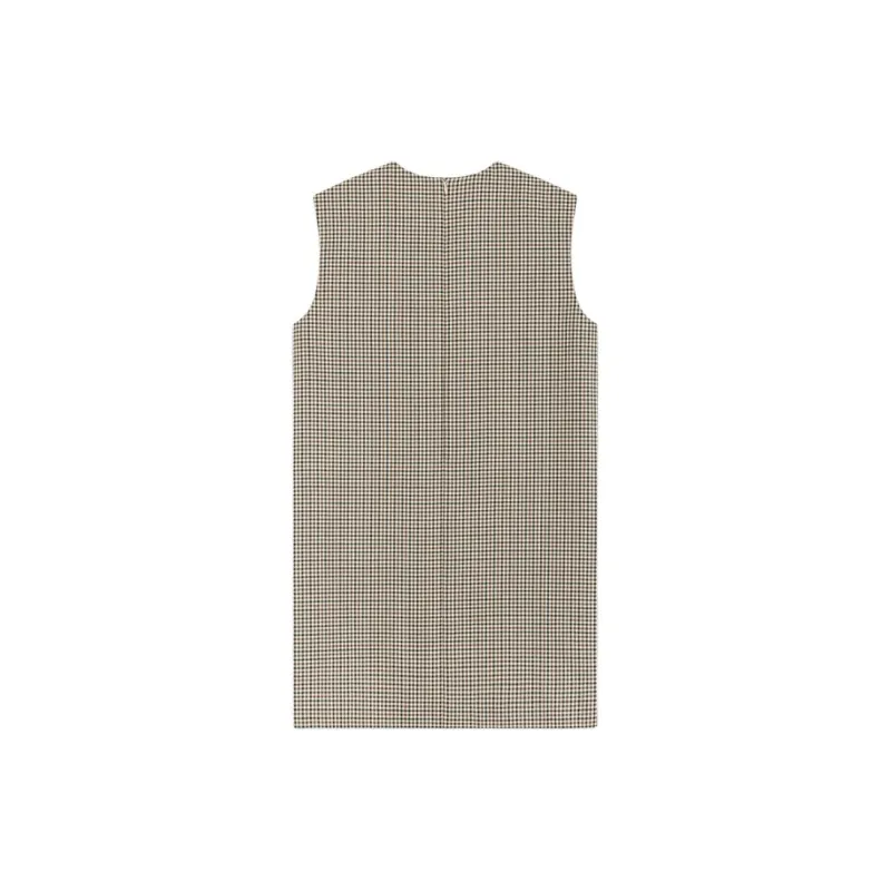 WE11DONE Checked Mini Dress-1