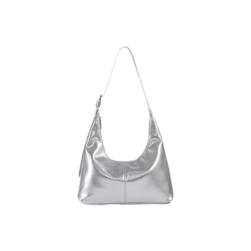 Carksky PU Portable Crossbody Bag, Shoulder Bag Regular Women's Silver-0
