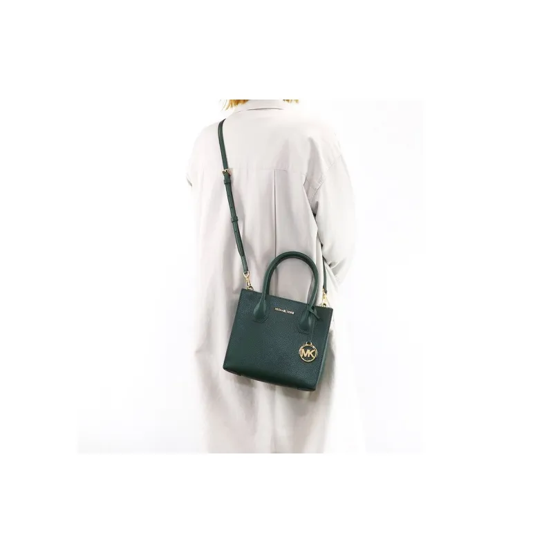 MICHAEL KORS Mercer Leather Trunk Bag, Handbag, Shoulder Bag, Crossbody Bag Trumpets Women's Jasper-3