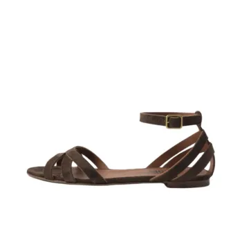 MICHEL VIVIEN Camargue Strap Sandals Women's Dark Brown