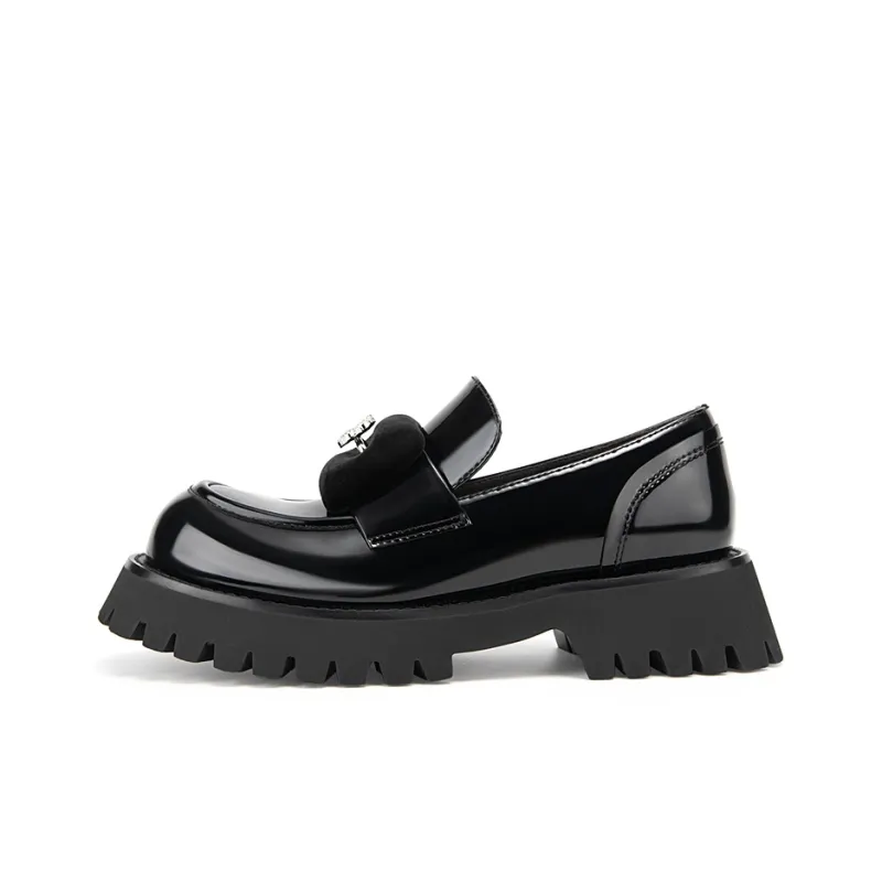 MIO Loafers Women's Black/Silver Color | Black-6