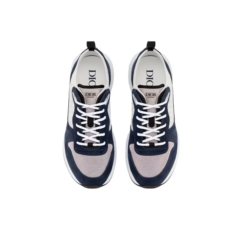 DIOR B25 Runner Navy Oblique Suede-4
