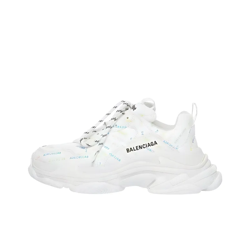 Balenciaga Triple S AllOver Logo White Multicolor-0