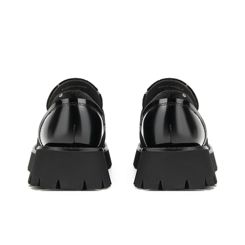 MIO Loafers Women's Black/Silver Color | Black-3