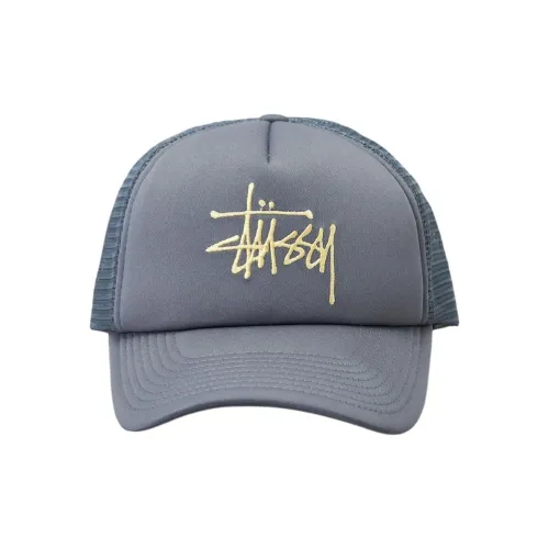 Stussy Polyester Baseball Caps Women's Gray White