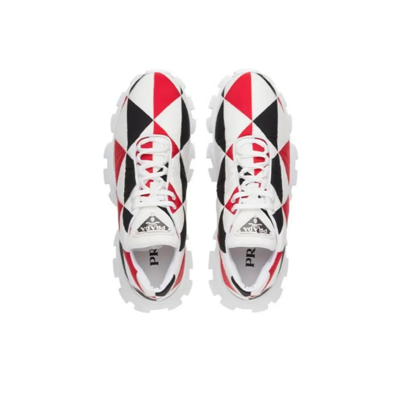 PRADA Shock Absorbers With Slip Resistant And Abrasion Resistant Properties Low Top Casual Shoes-4