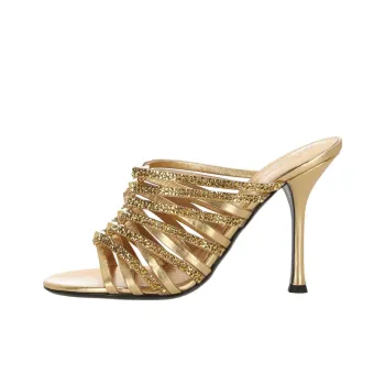 Valentino GARAVANI Slide Slippers Women's Gold