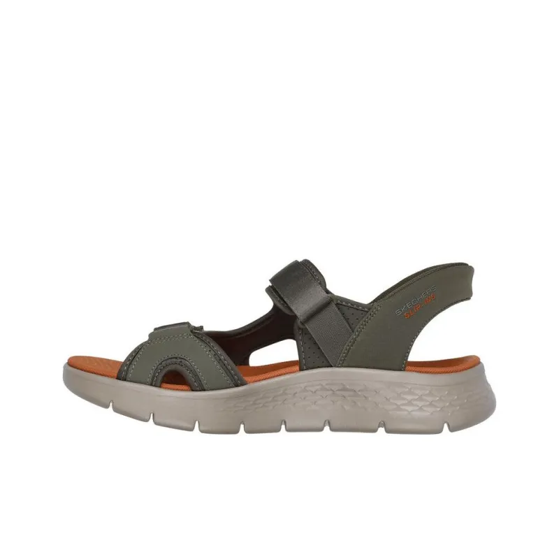 Skechers GOWALK Beach Sandals Men's Brown Green-2