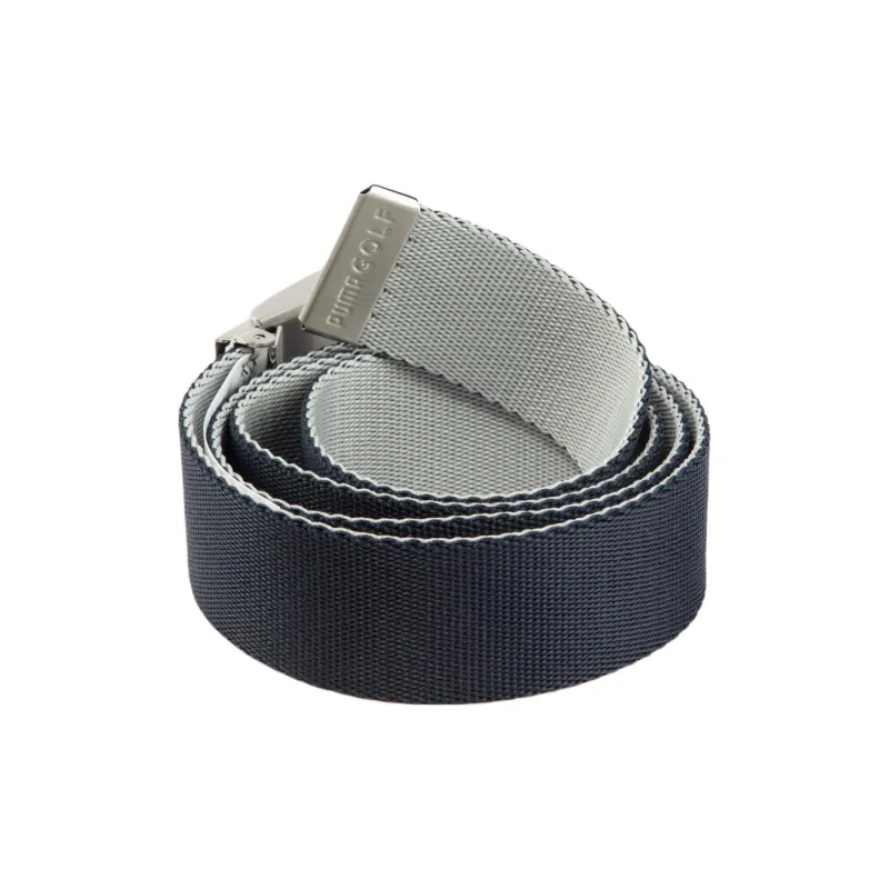 PUMA Solid Color Design Fabric Belt Men's Dark Blue-1