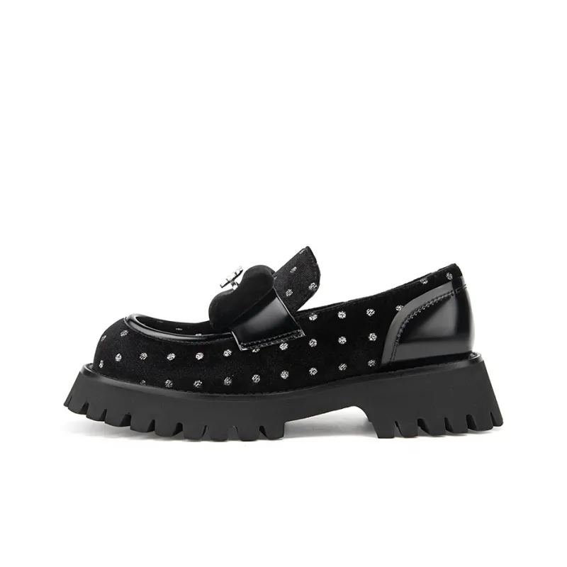 MIO Loafers Women's Black/Silver Color | Black-0