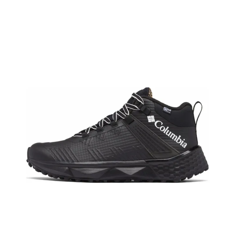Columbia Facet 75 Wear resistant And Waterproof Mid Top Hiking Shoes Men's Black-0