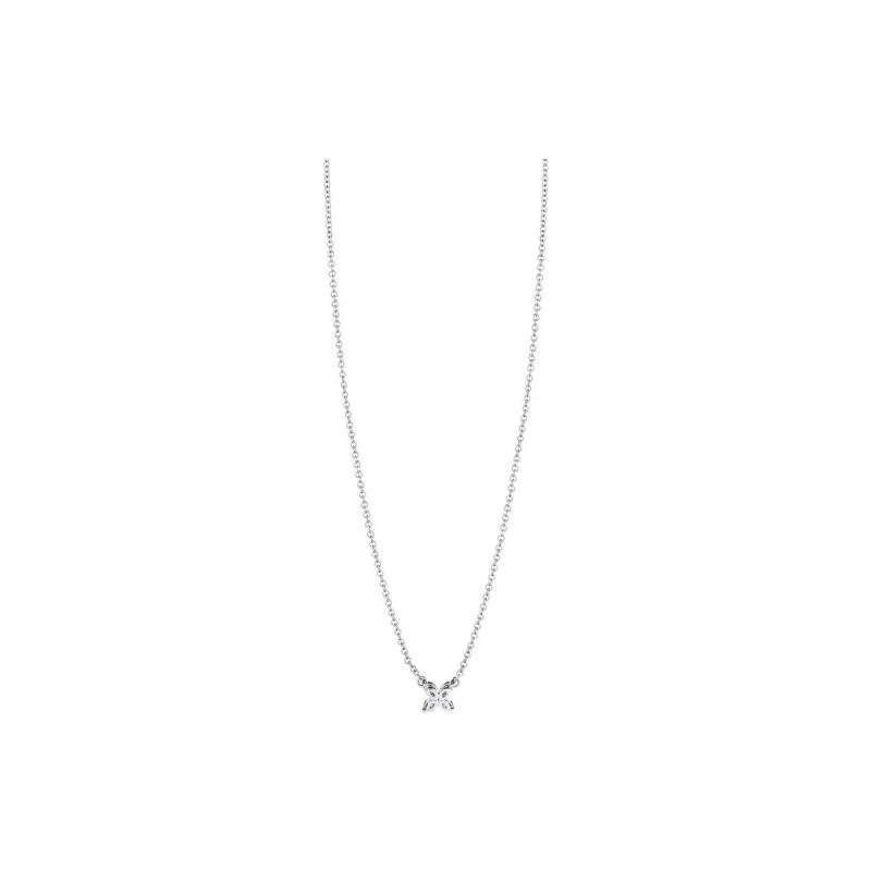 TIFFANY & CO. Diamond Platinum Necklaces Women's Silver-1