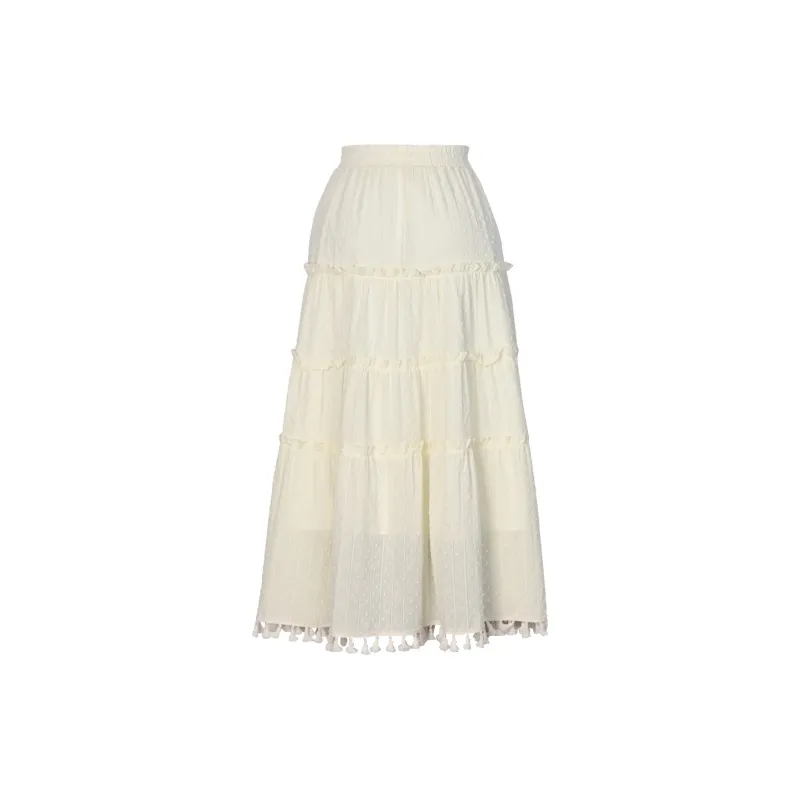 Snbl Casual Long Skirts Women's Apricot-1