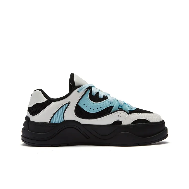 FILA FUSION 50 50 Low Top Skateboard Shoes Women's Black/Snow-1