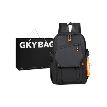 GKY Water Resistant Membrana Dermalis Multifunction Laptop Laptop Bag Backpack Regular Unisex Black/Gray