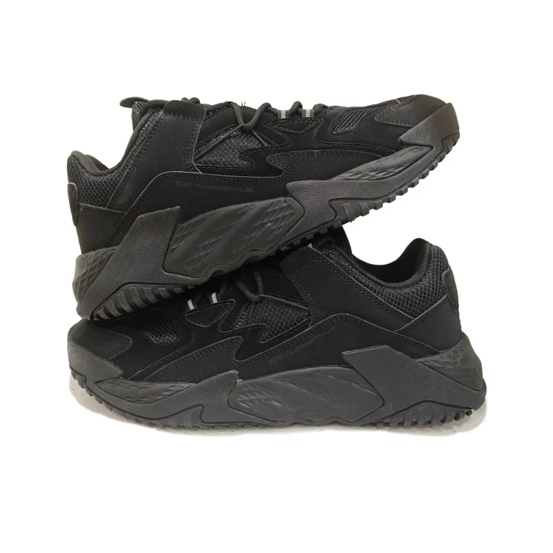 PEAK Magic Bullets Two Fats Anti Slip And Wear Resistant Height Increasing Low Top Casual Shoes Men's All Black-1