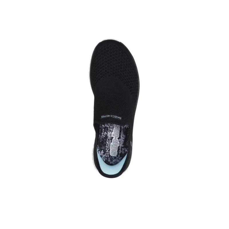 Skechers Slip Ins Slip Resistant Low Top Casual Shoes Women's Black-3