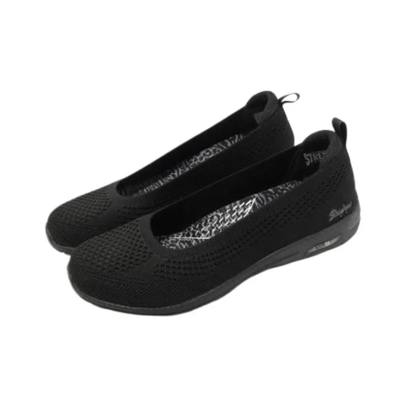 Skechers Arch Fit Flex-Step Ahead Cushioning Support Low-Top Casual Shoes Women's Black-2