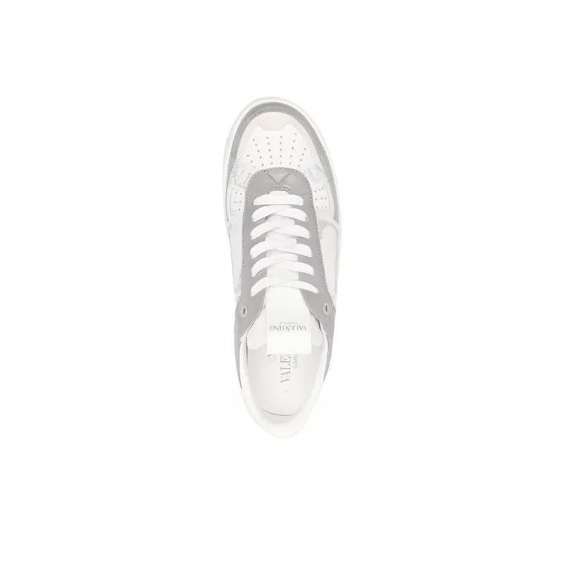 Valentino Low Top Stylish Skateboarding Shoes Women's White Gray-4