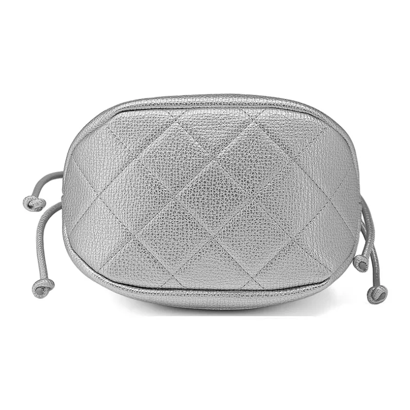 MEXICAN Polyurethane Leather Shoulder Bag Women's Midnight Black/Space Silver/Coconut Milk White-9
