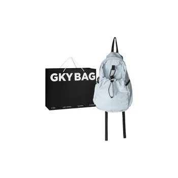 GKY Nylon Backpack Unisex White/Black/Pink/Blue