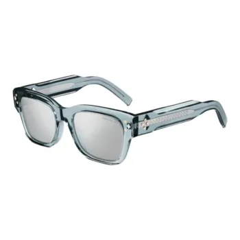 DIOR Acetate Metal Diamond Irregular Shape Sunglasses Men's Blue