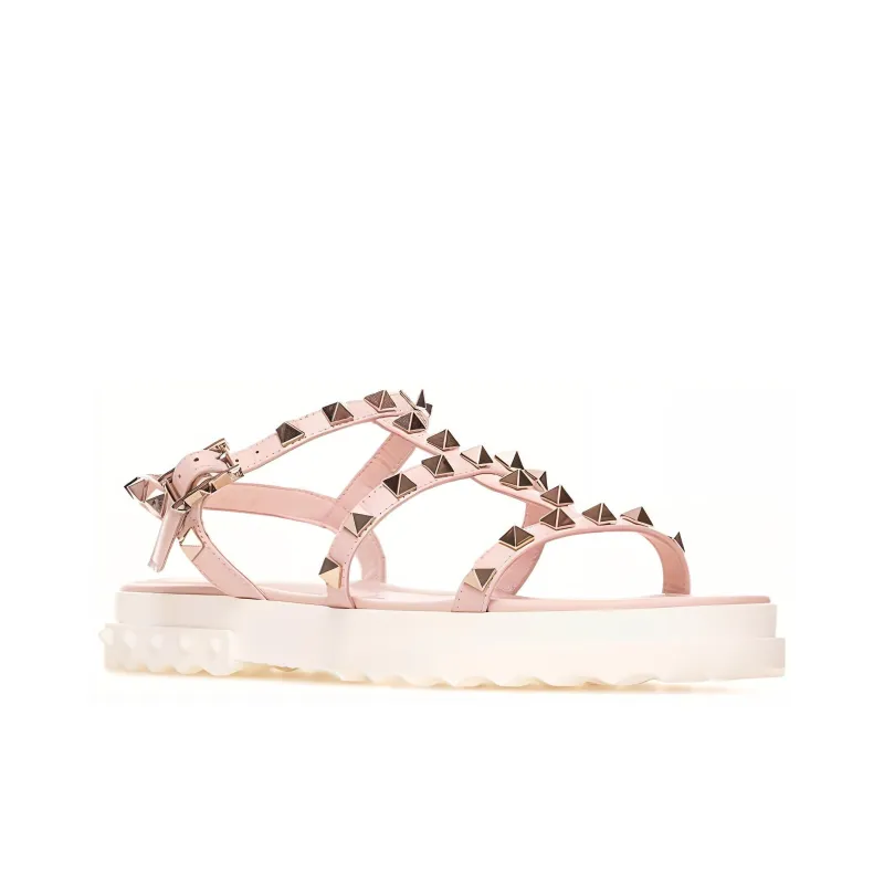 Valentino Roman Sandals Women's Pink-1