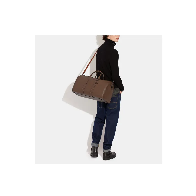 COACH Gotham Cow Leather Travel Bag Handbag Crossbody Bag Large Size Men's Dark Brown-4