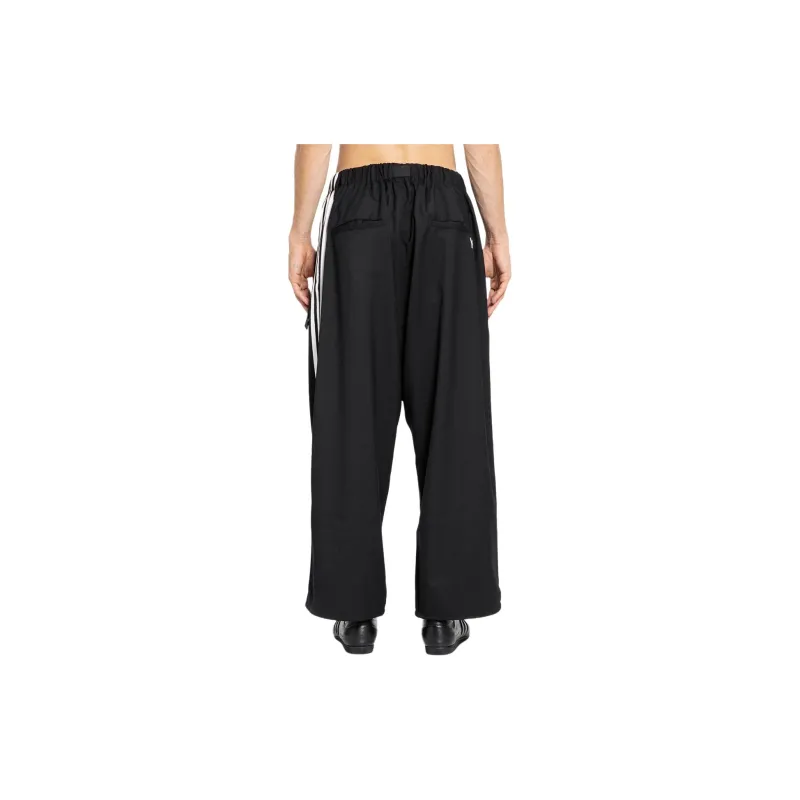 Y 3 Logo Printed Belted Trousers-2