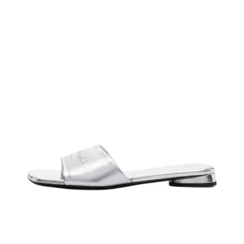 Balenciaga Slide Slippers Women's Silver