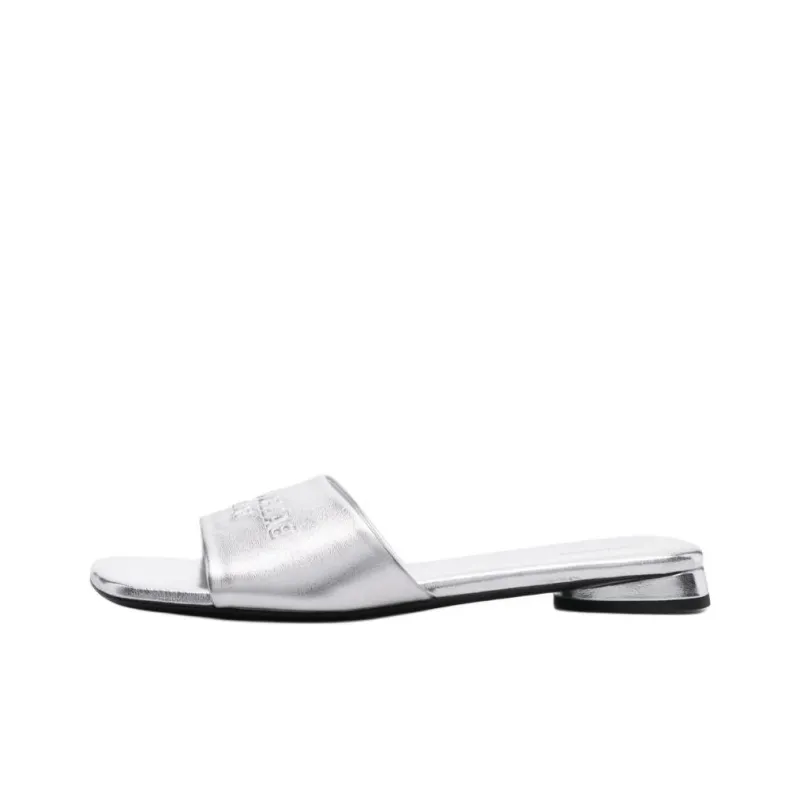 Balenciaga DUTY FREE Slide Slippers Women's Silver-0