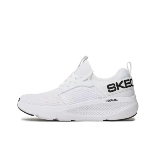 Skechers GO RUN Elevate Anti Slip Wear Resistant Low Top Running Shoes Men's White