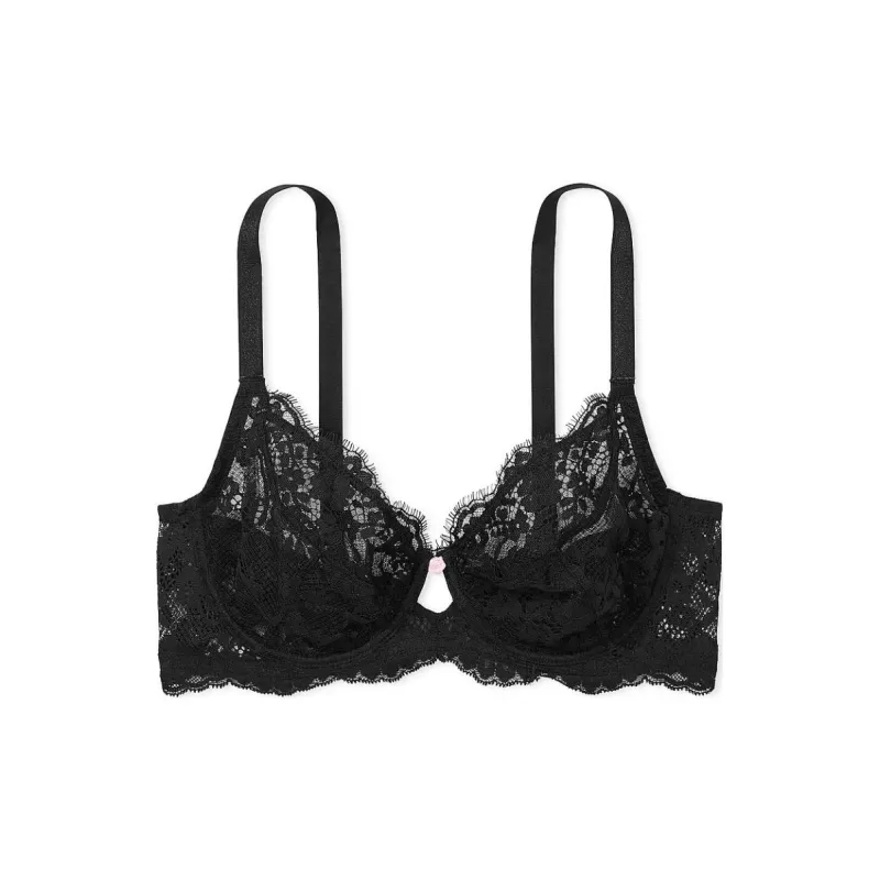 Victoria's Secret DREAM ANGELS The Fabulous By Lace Full-Cup Bra / Black Bra Women's Black-0
