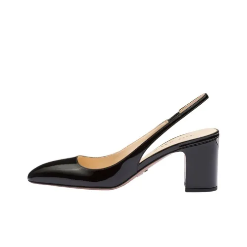 PRADA Patent-leather Slingback Pumps